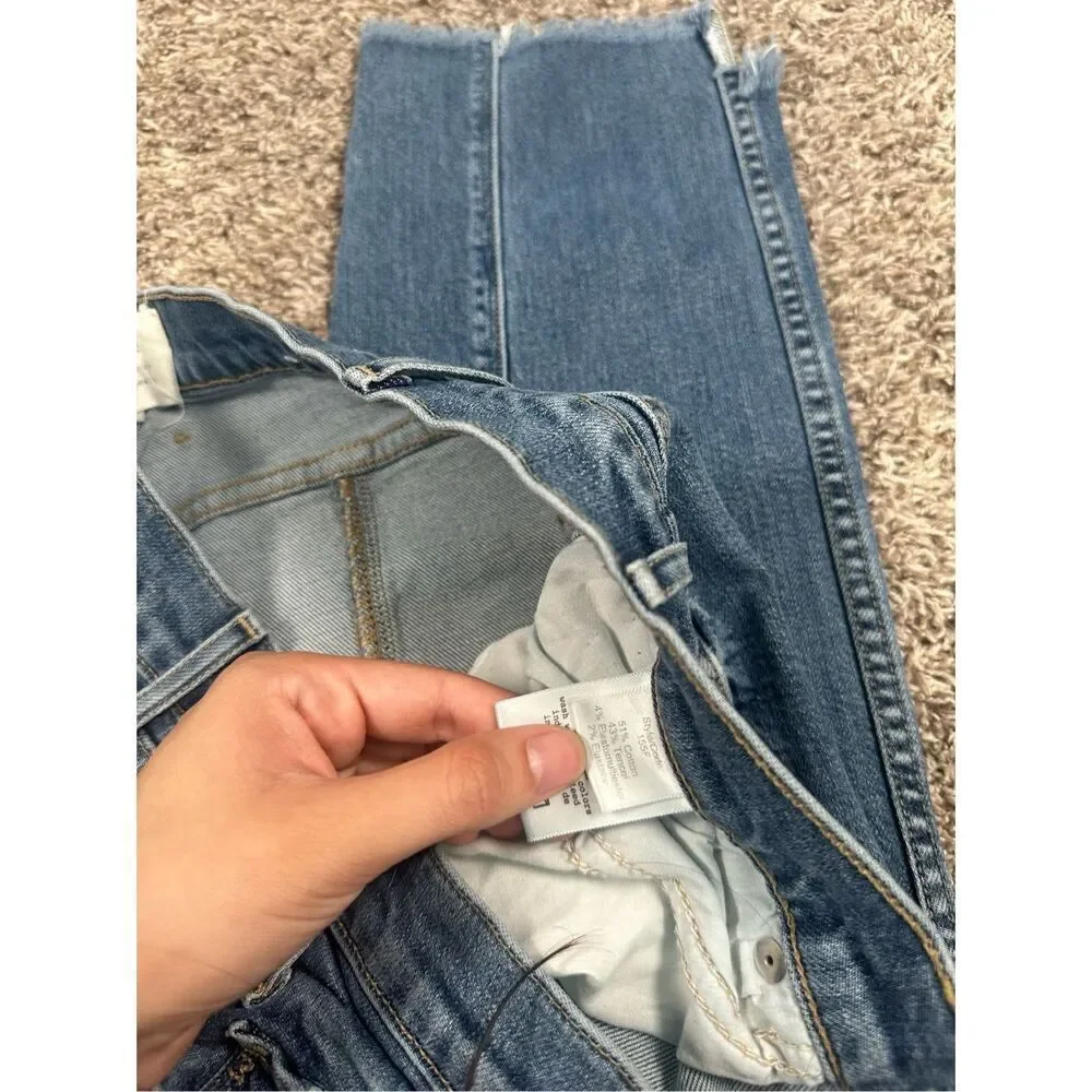 McGuire Denim Lido High Rise Step Hem Jeans Women’s 30 Slim Straight Denim